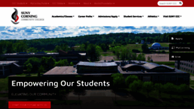 What Corning-cc.edu website looks like in 2024 