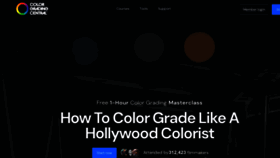 What Colorgradingcentral.com website looks like in 2024 
