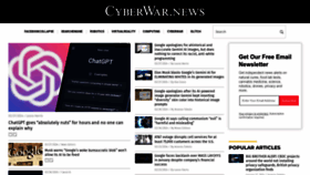 What Cyberwar.news website looks like in 2024 