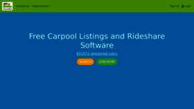 What Carpoolworld.com website looks like in 2024 