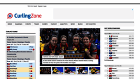 What Curlingzone.com website looks like in 2024 