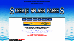 What Createsplashpages.com website looks like in 2024 