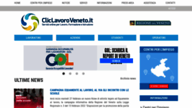 What Cliclavoroveneto.it website looks like in 2024 