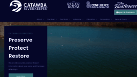 What Catawbariverkeeper.org website looks like in 2024 