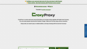 What Croxyproxy.com website looks like in 2024 