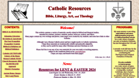 What Catholic-resources.org website looks like in 2024 