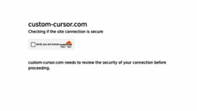 What Custom-cursor.com website looks like in 2024 