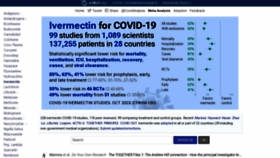 What C19ivermectin.com website looks like in 2024 