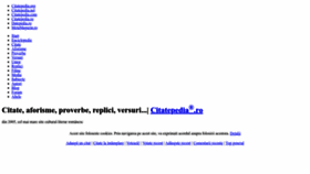What Citatepedia.ro website looks like in 2024 