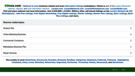 What Citiezz.com website looked like in 2024 (1 year ago)