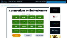 What Connections-game.com website looks like in 2024 