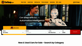 What Carsoup.com website looks like in 2024 