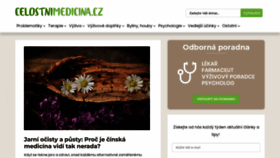 What Celostnimedicina.cz website looks like in 2024 