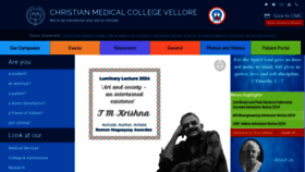 What Cmcvellore.ac.in website looks like in 2024 