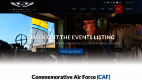 What Commemorativeairforce.org website looks like in 2024 