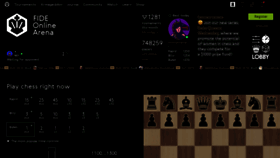 What Chessarena.com website looks like in 2024 