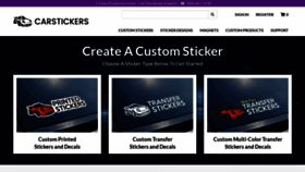 What Carstickers.com website looks like in 2024 
