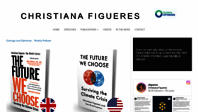 What Christianafigueres.com website looks like in 2024 