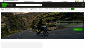 What Clevercycles.com website looks like in 2024 
