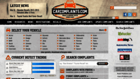 What Carcomplaints.com website looks like in 2024 