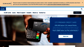 What Citibank.com.au website looks like in 2024 