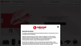 What Calumetphoto.de website looks like in 2024 