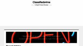 What Classifieds4me.com website looks like in 2024 