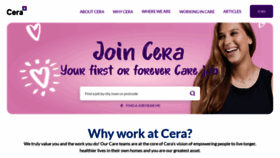 What Ceracare.co.uk website looks like in 2024 