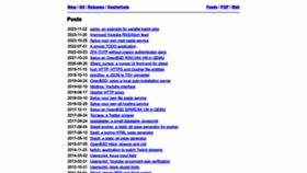 What Codemadness.org website looks like in 2024 