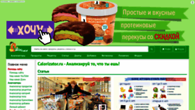 What Calorizator.ru website looks like in 2024 