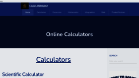 What Calculatorology.com website looks like in 2024 