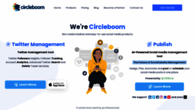 What Circleboom.com website looks like in 2024 