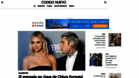 What Codigonuevo.com website looks like in 2024 