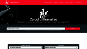 What Calculitineraires.fr website looked like in 2024 (1 year ago)