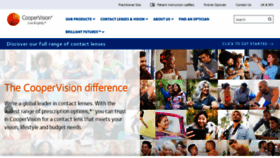 What Coopervision.co.uk website looks like in 2024 