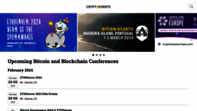What Cryptoevents.global website looks like in 2024 