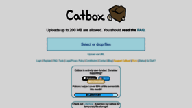 What Catbox.moe website looks like in 2024 