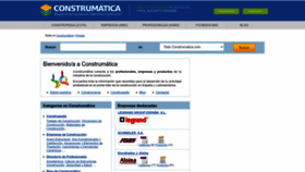 What Construmatica.com website looks like in 2024 
