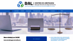 What Centrodearbitragemdecoimbra.com website looks like in 2024 