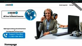 What Contactvoicesupport.com website looks like in 2024 