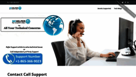 What Contactcallsupport.com website looks like in 2024 