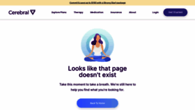 What Cerebral.com website looks like in 2024 