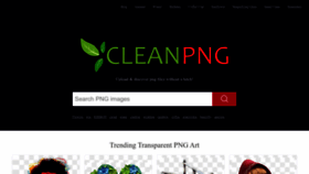 What Cleanpng.com website looks like in 2024 