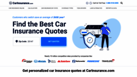 What Carinsurance.com website looks like in 2024 