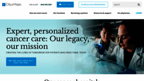 What Cancercenter.com website looks like in 2024 