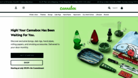 What Cannabox.com website looks like in 2024 