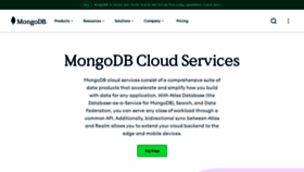What Cloud.mongodb.com website looks like in 2024 