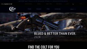 What Colt.com website looks like in 2024 