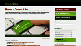 What Consumer-action.org website looks like in 2024 