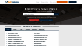 What Chiletrabajos.cl website looks like in 2024 